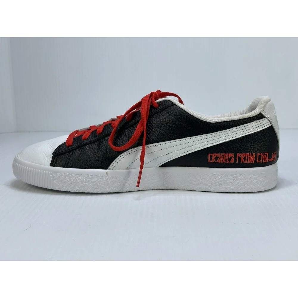 Puma Clyde x Staple Create From Chaos V2 Mens 12 White Black Sneakers 387494-01